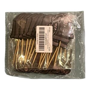 Halloween Cupcake Toppers on Sticks 48pc